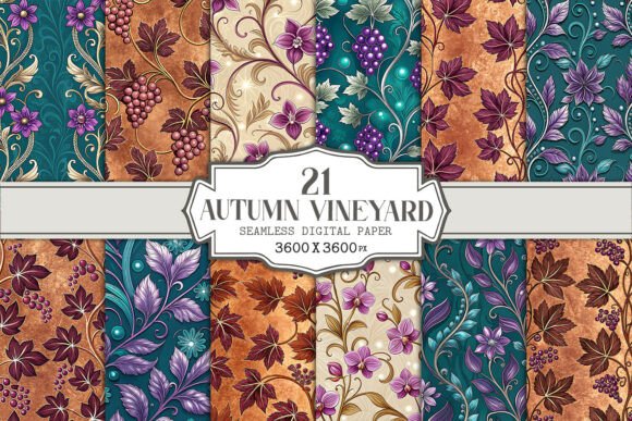 Autumn Vineyard Seamless Pattern: A Strategic Design for Creative and Business Success