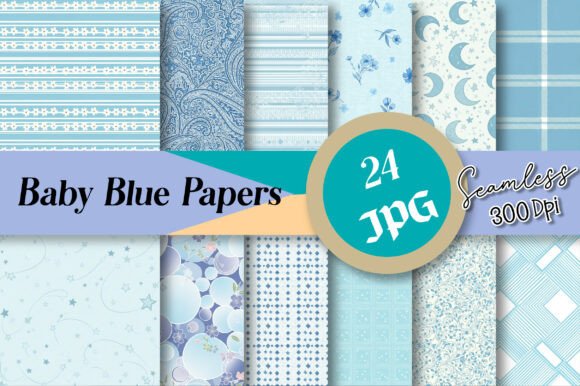 Baby Blue Seamless Papers