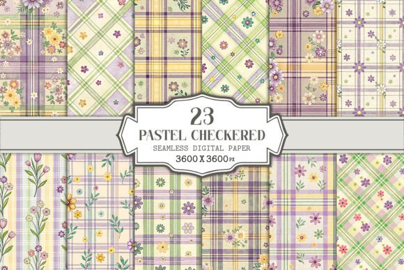 Evaluating the Pastel Checkered Seamless Pattern Bundle for Professional Design Work