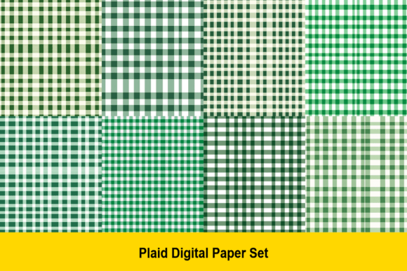 Forest Green Plaid Papers: Add Color and Texture to Your Creative Projects