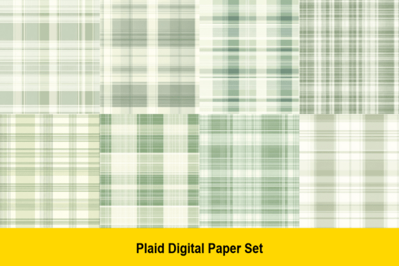 Soft Sage Green Plaid Papers: Elevate Your Creative Projects with Style and Substance