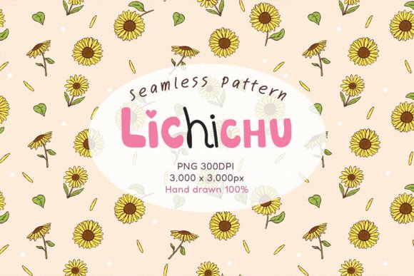 Sunflower Doodle Seamless Pattern: A Versatile Design for Creative Projects