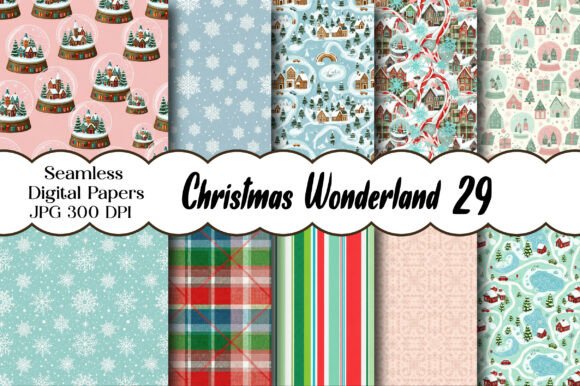 Unlock the Magic of the Holiday Season with a Christmas Wonderland Seamless Pattern Collection
